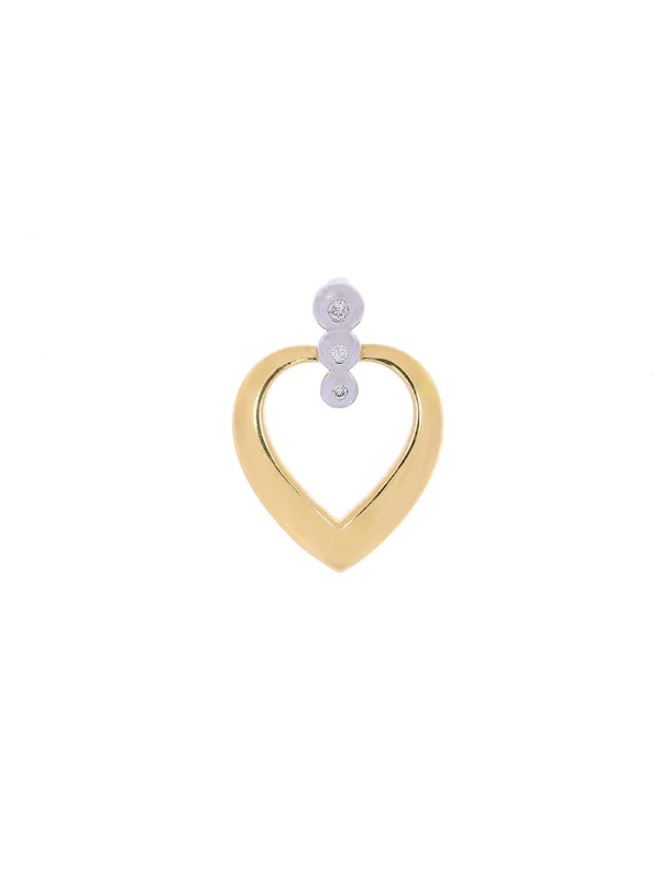 Anhänger – Bicolor mit Diamanten