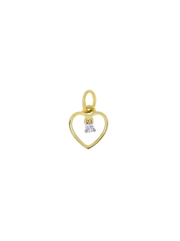 Anhänger – Gelbgold mit Diamant