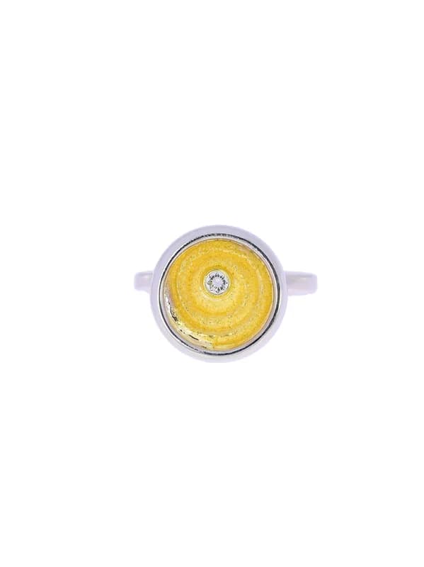 Damenring – Bicolor mit Diamant