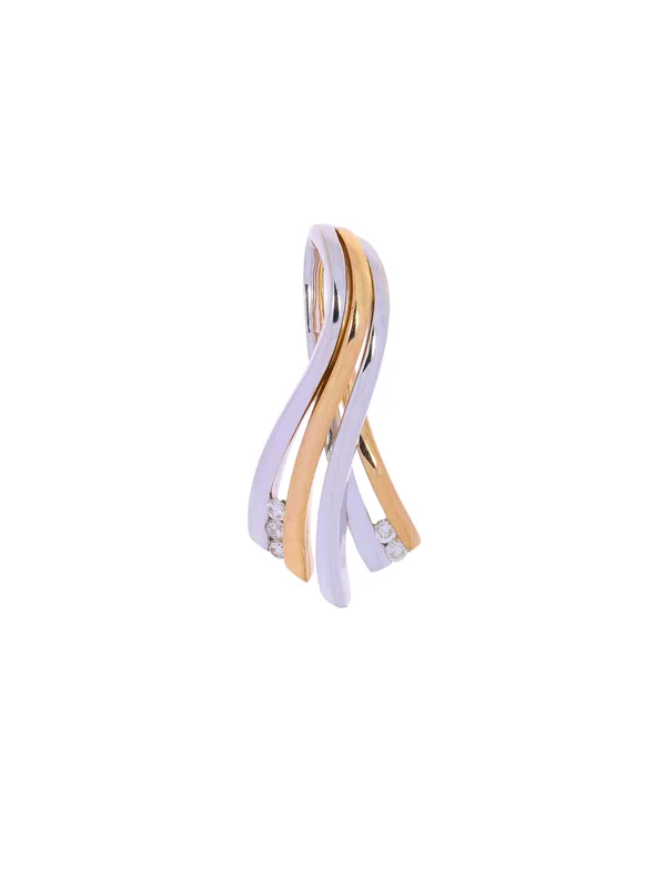 Anhänger – CHRIST Bicolor mit Diamanten