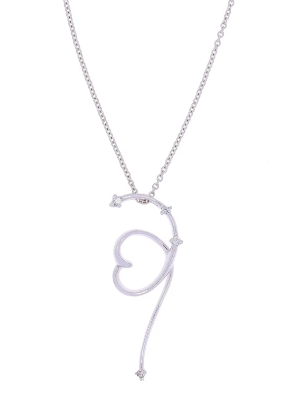 Halskette – Weissgold mit Diamanten