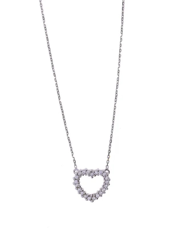 Halskette – Weissgold mit Diamanten