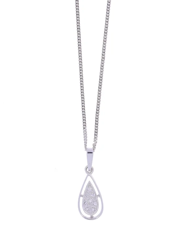 Halskette – Weissgold mit Diamanten