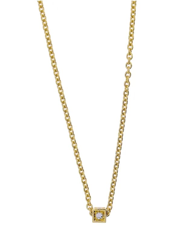 Halskette – Gelbgold mit Diamanten