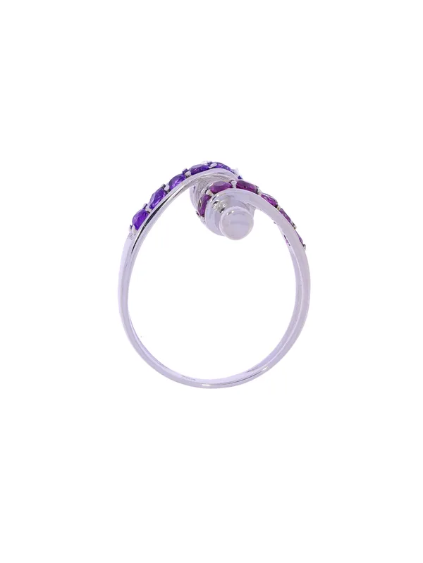 Damenring – Weissgold mit Amethysten