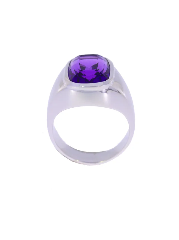 Damenring – Weissgold mit Amethyst
