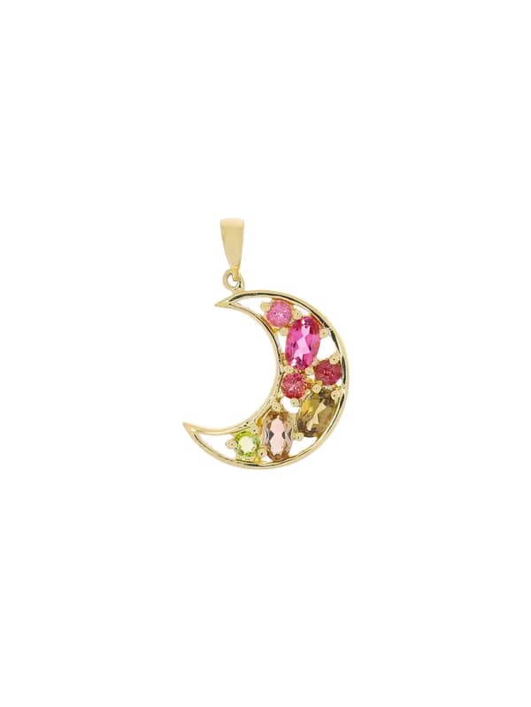 Anhänger – Gelbgold mit Halbedelsteinen