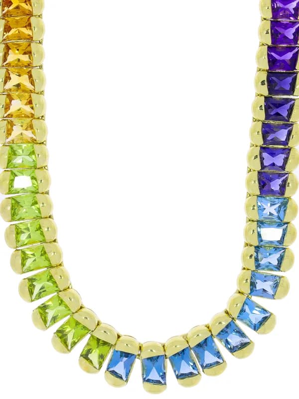 Collier – Gelbgold mit Halbedelsteinen