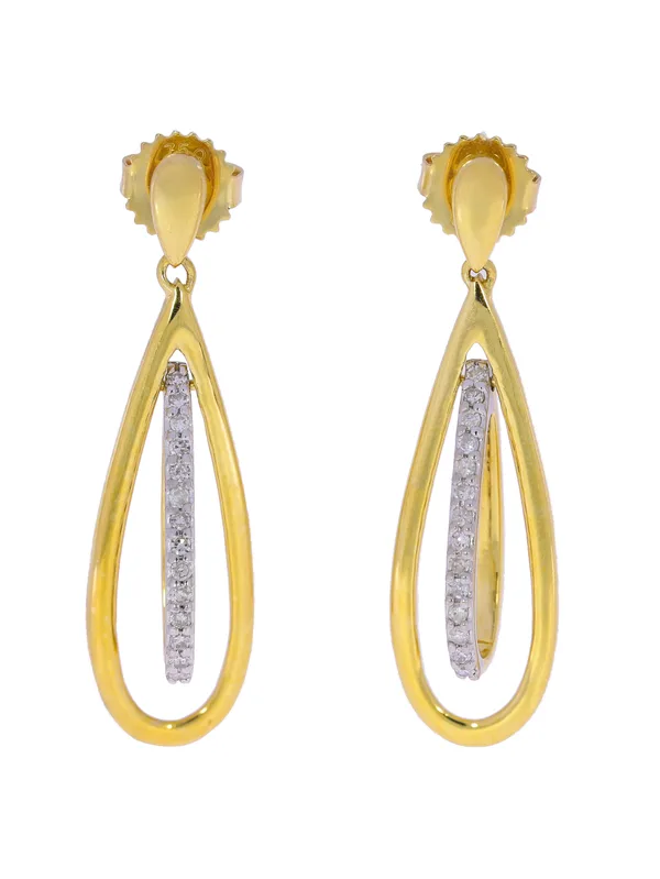 Ohrstecker – Bicolor mit Diamanten
