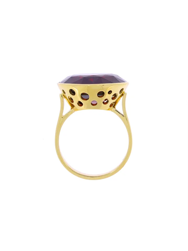 Damenring – Gelbgold mit Granat