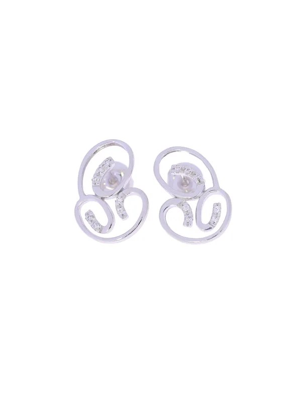 Ohrstecker – Weissgold mit Diamanten