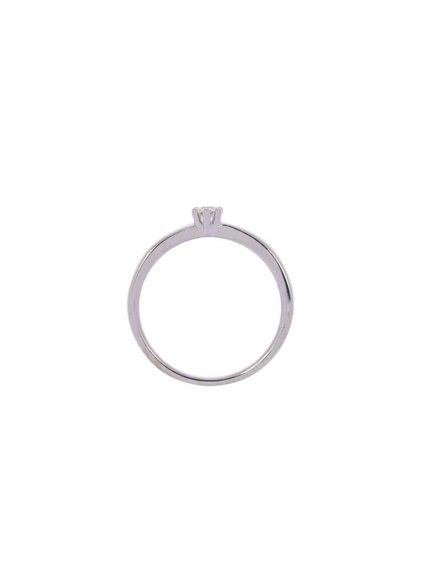 Damenring – Solitaire Weissgold 0.10ct