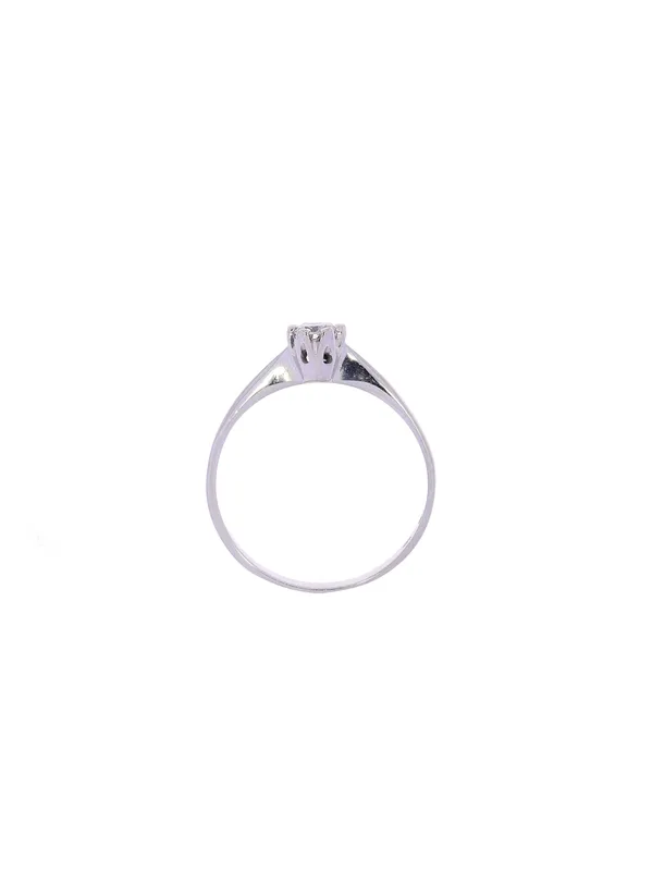 Damenring – Solitaire Weissgold 0.15ct