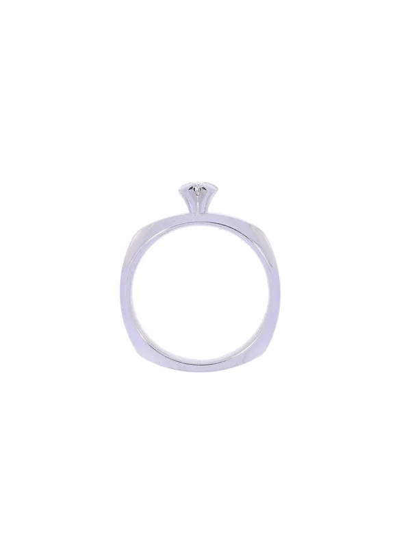 Damenring – Solitaire Weissgold 0.05ct