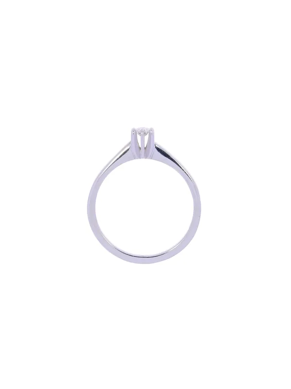 Damenring – Solitaire Weissgold 0.10ct