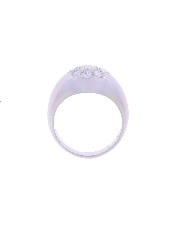 Damenring – Weissgold mit Diamanten 1.00