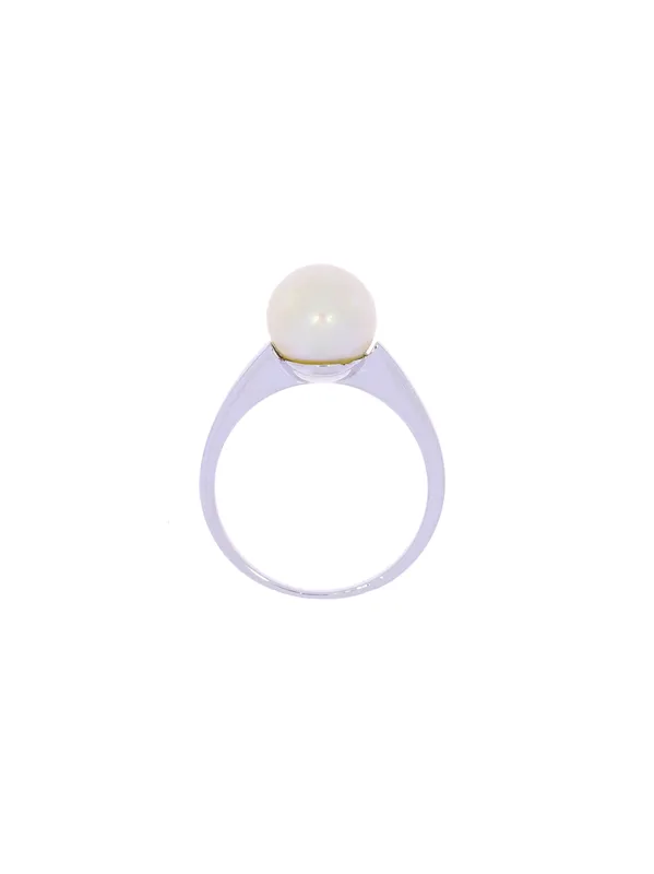 Damenring – Weissgold mit Perle