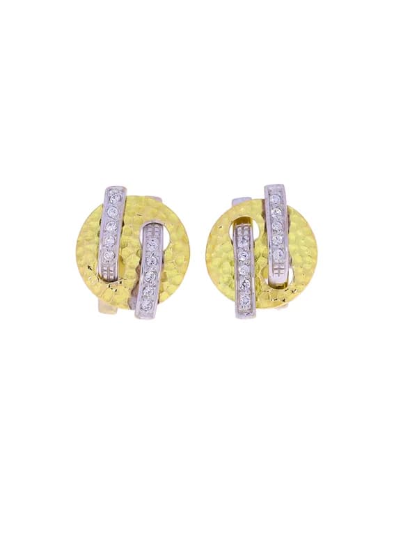 Ohrstecker – bicolor mit Diamanten