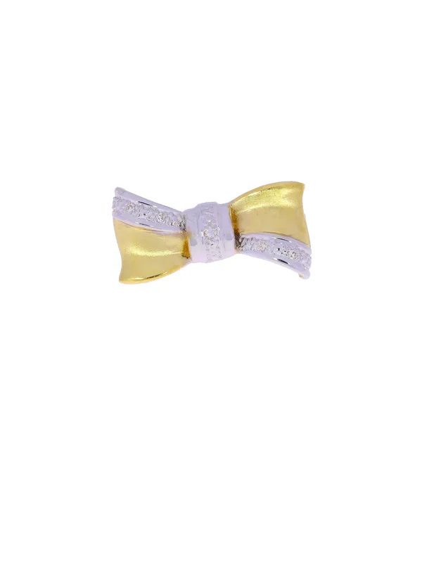 Kettenclip – KURZ Bicolor mit Diamanten