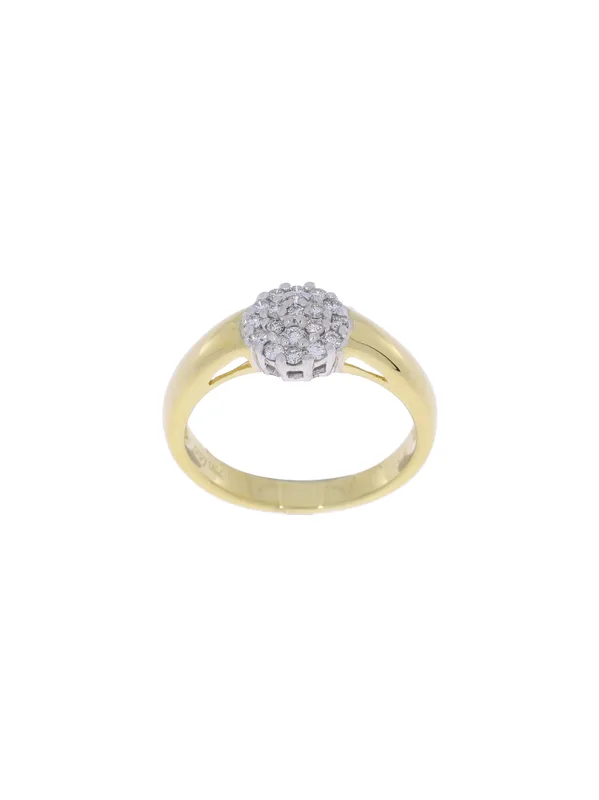 Damenring – Bicolor mit Diamanten 0.20ct