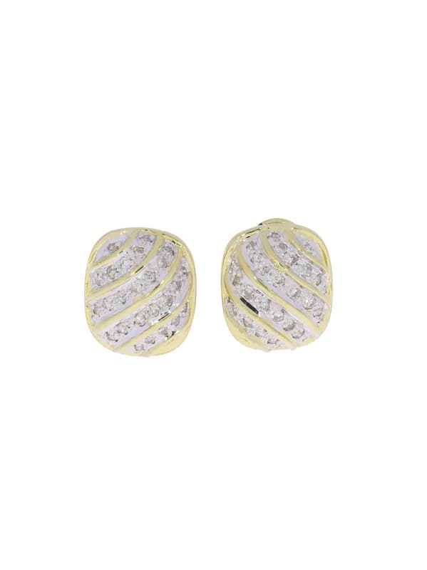 Ohrstecker – bicolor mit Diamanten
