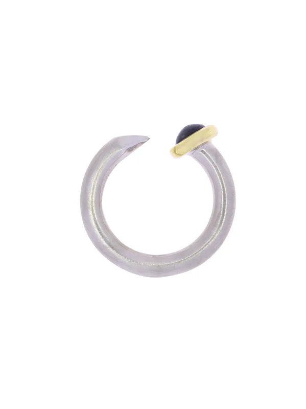 Damenring – bicolor mit Halbedelstein