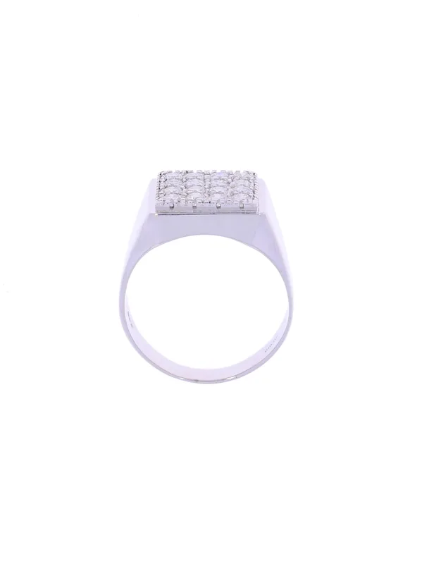 Unisex-Ring – Weissgold mit Diamanten 0.46ct