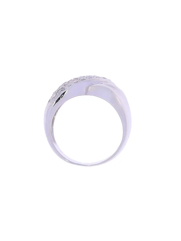 Damenring – KURZ Weissgold mit Diamanten