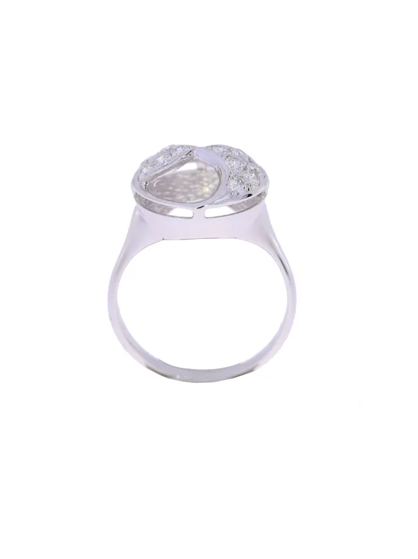 Damenring – Weissgold mit Diamanten 0.48ct