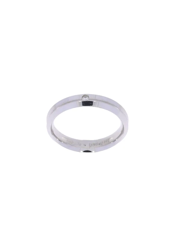 Ehering – Weissgold mit Diamant 0.02ct