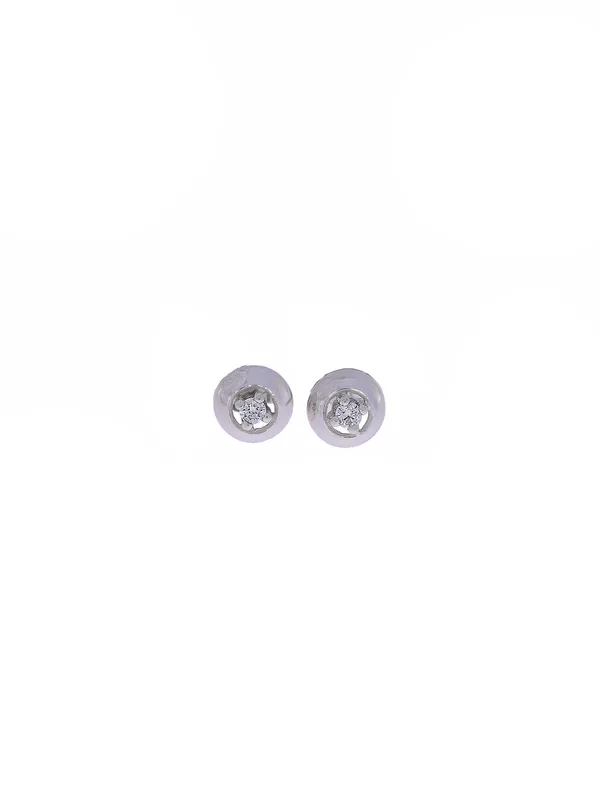 Ohrstecker – Solitaire Weissgold