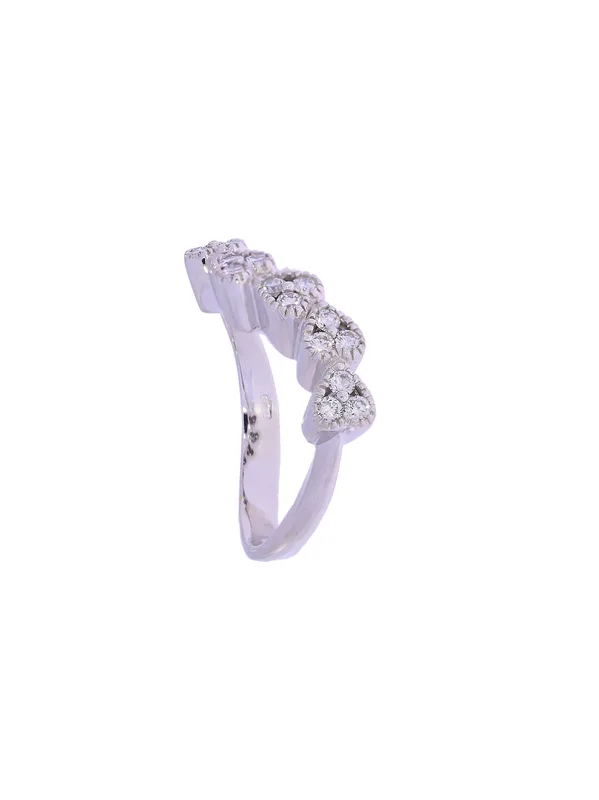 Damenring – Weissgold mit Diamanten