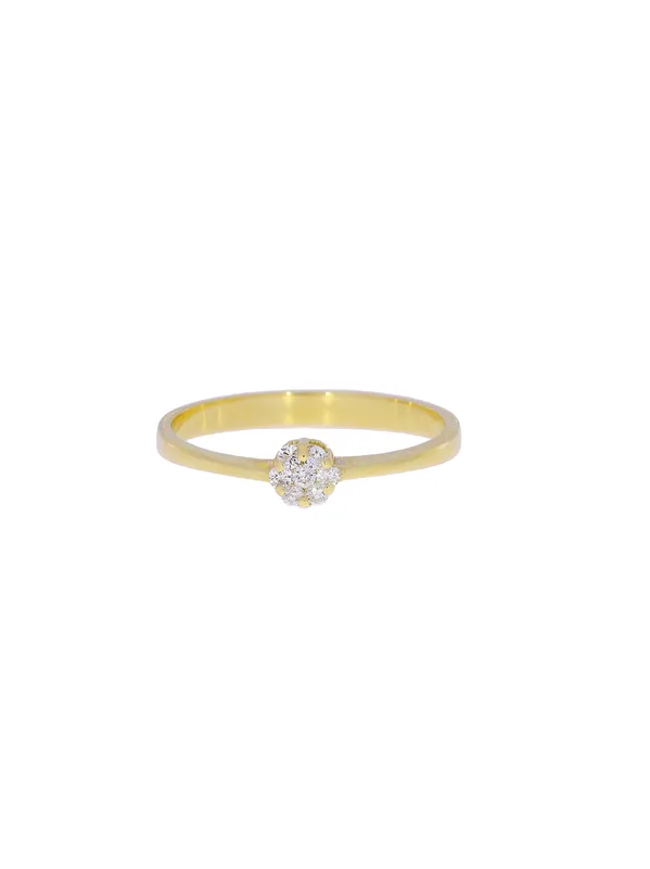 Damenring – Gelbgold mit Diamanten