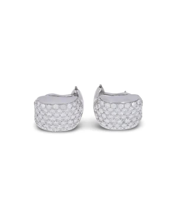 Ohrclips Platin mit Diamanten 3.18ct