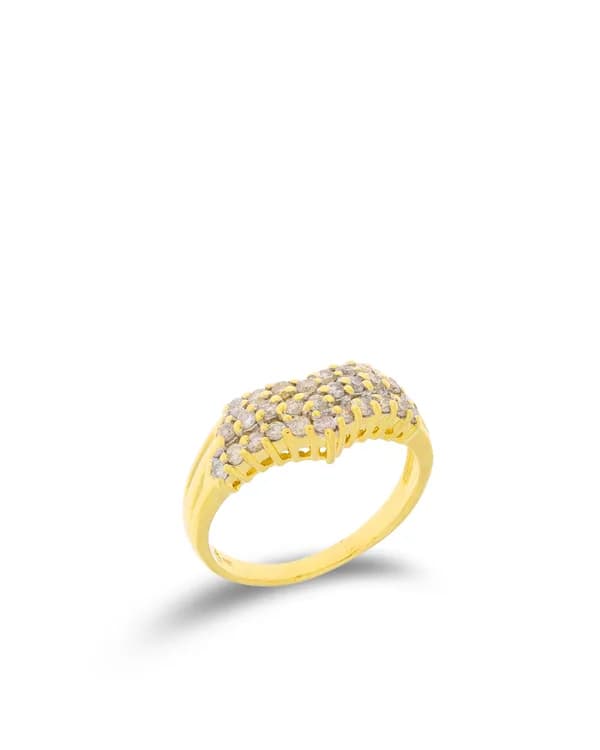 Damenring – AMARA Gelbgold mit Diamanten