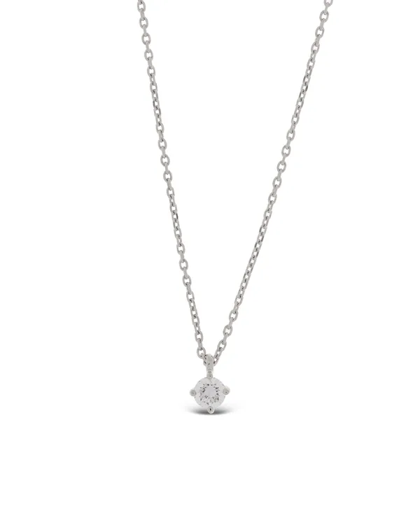 Halskette Weissgold mit Solitaire Anhänger 0.27ct