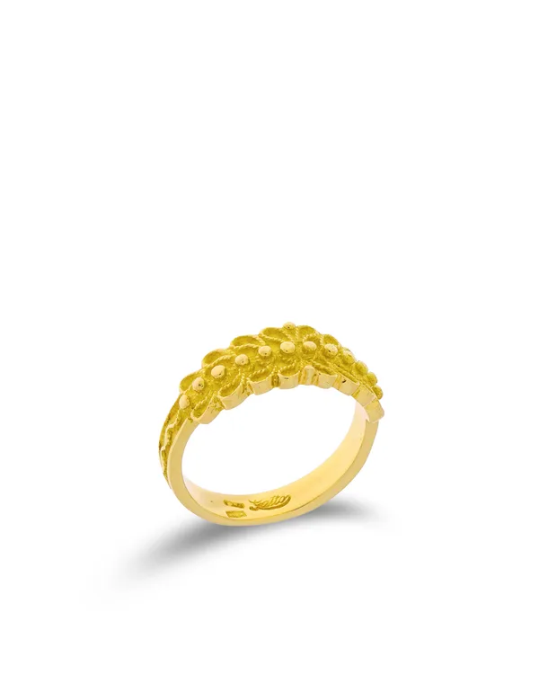 Sardischer Ring – Gelbgold