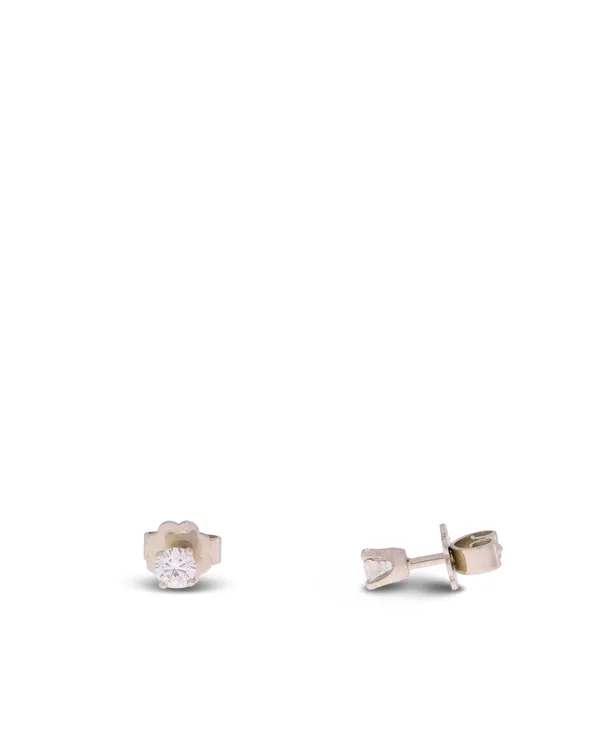 Ohrstecker - Solitaire Weissgold mit Diamanten 0.30ct