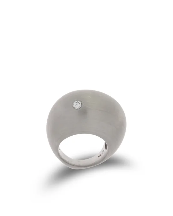 Damenring – BUCHERER Platin mit Diamant 0.05ct