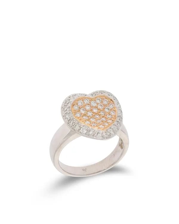 Damenring - Bicolor mit Brillanten