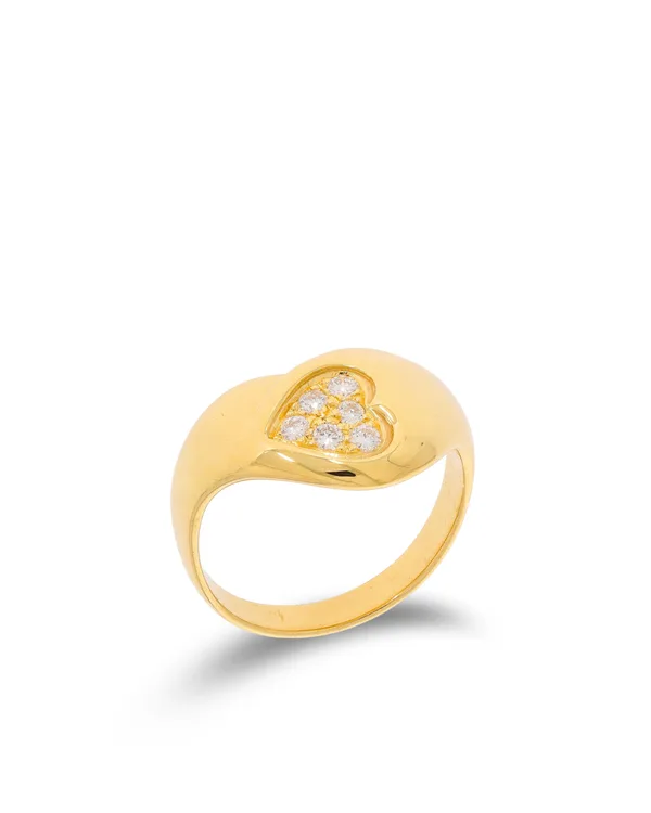 Damenring - Gelbgold mit Brillanten