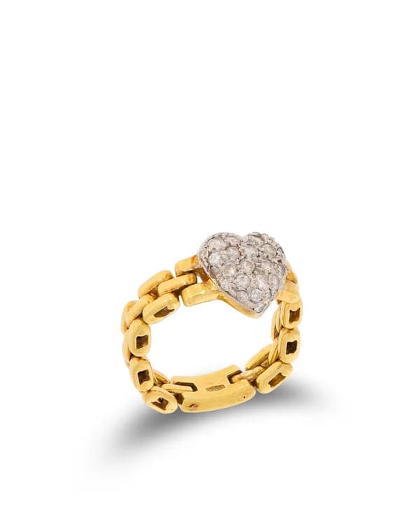 Damenring - Gelbgold mit Brillanten