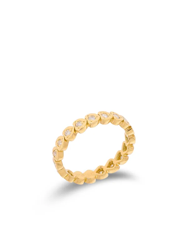 Damenring - BUCHERER Gelbgold mit Brillanten 0.38ct