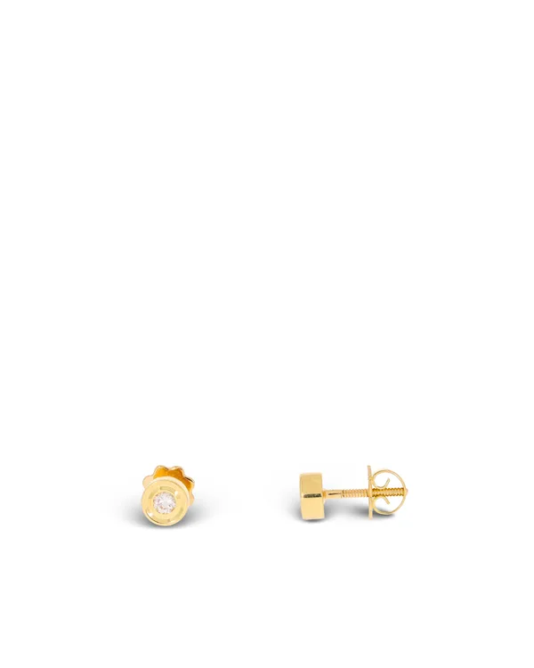 Ohrstecker – BUCHERER Solitaire Gelbgold 0.06ct
