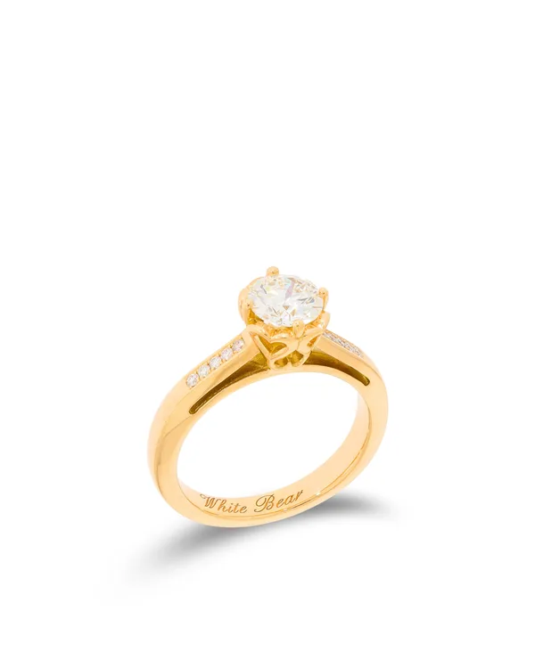 Damenring – ACREDO Solitaire Gelbgold 1.10ct