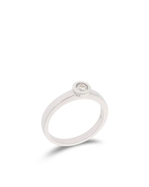 Damenring – CHRIST Solitaire Weissgold mit Diamant 0.20ct