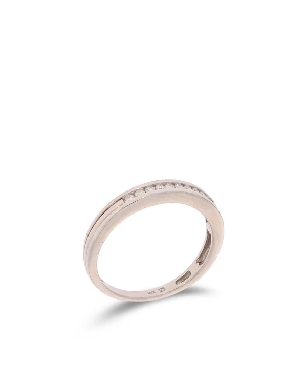 Bague pour dame - or blanc avec brillants 0.20ct
