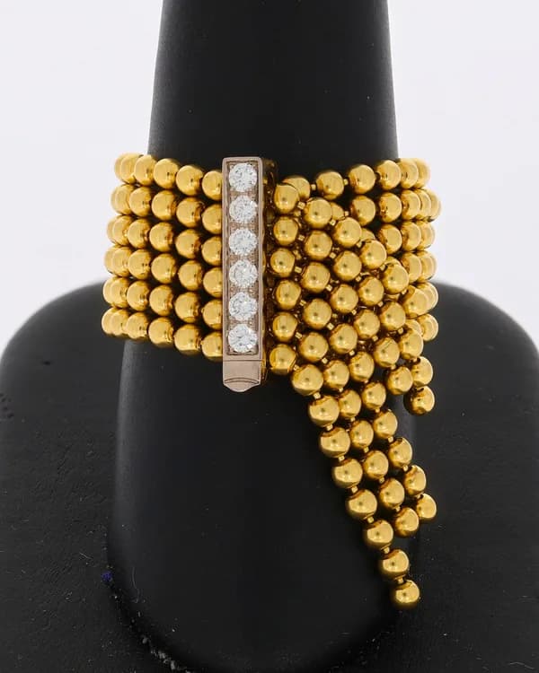 Damenring – CARTIER Gelbgold mit Brillanten