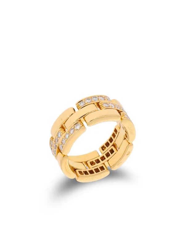 Damenring – CARTIER Maillon Panthère mit Brillanten 0.9ct