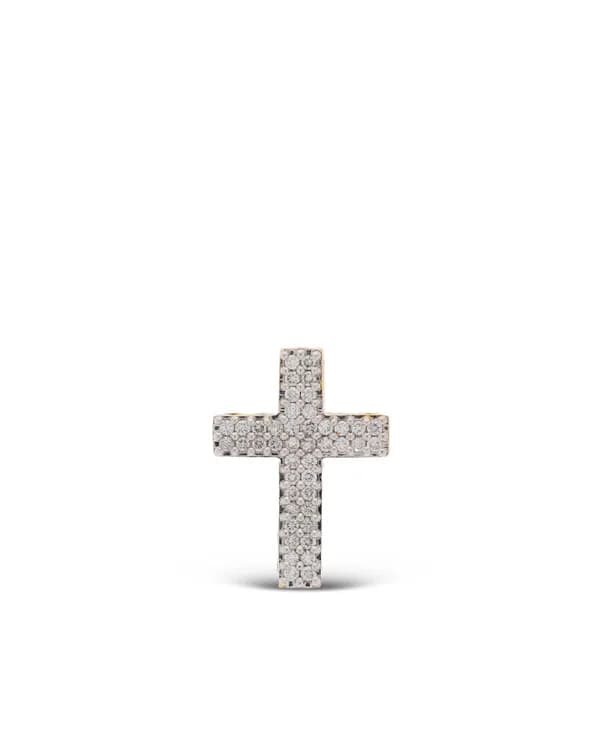 Kreuz-Anhänger – CHRIST Bicolor mit Brillanten 0.44ct